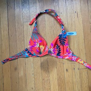 Halter neck bikini top